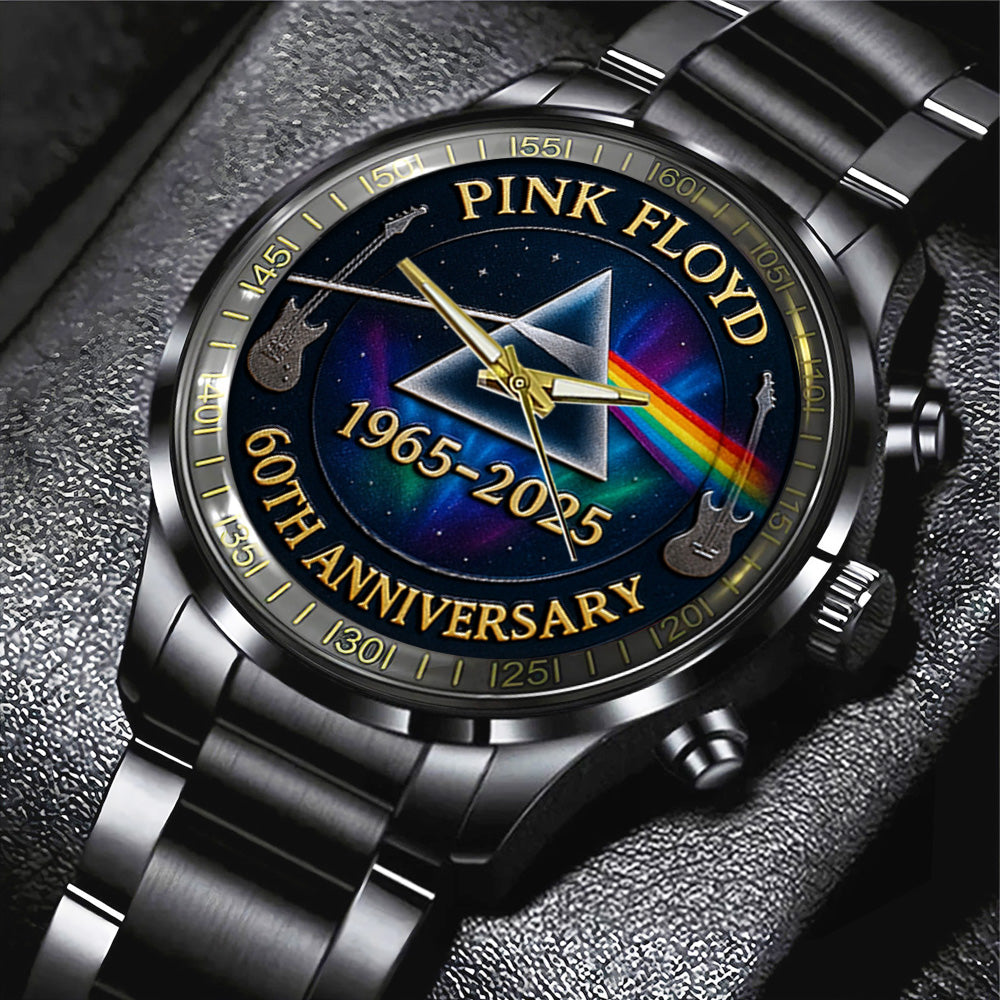 Pink Floyd Black Stainless Steel Watch – MAITM12563