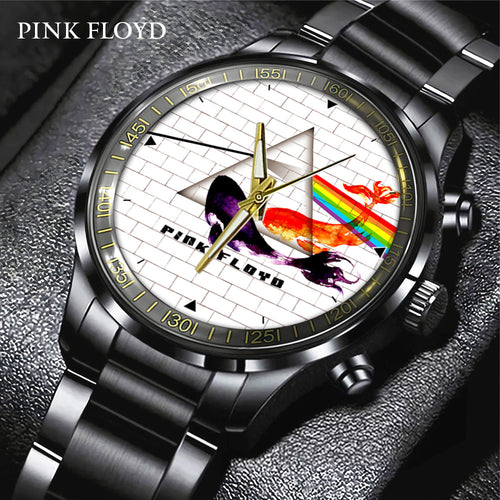 Pink Floyd Black Stainless Steel Watch – GNE 661