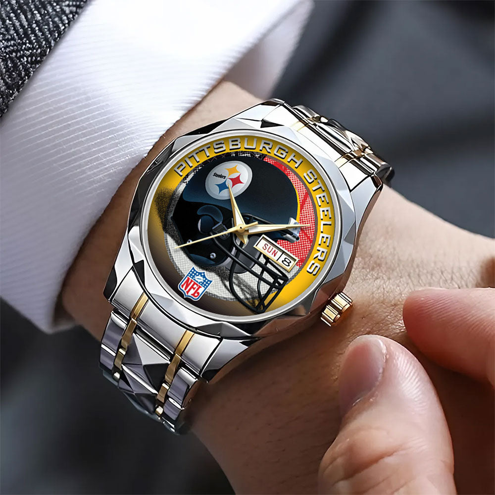 Pittsburgh Steelers Alloy Luxury Quartz Watch – TANTN16339