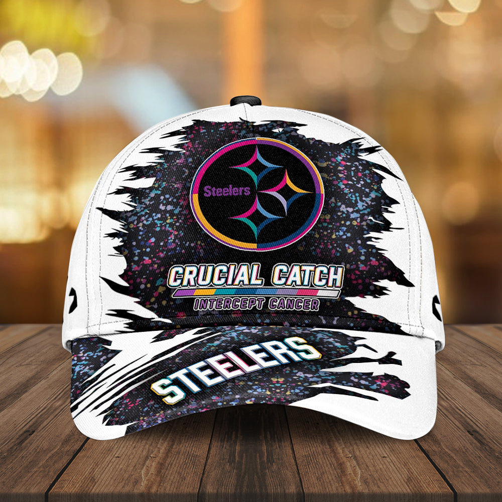 Pittsburgh Steelers x Crucial Catch Intercept Cancer Classic Cap – MAITM12973