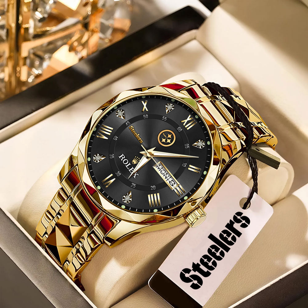 Pittsburgh Steelers x Rolex Alloy Luxury Quartz Watch – MAITM13408