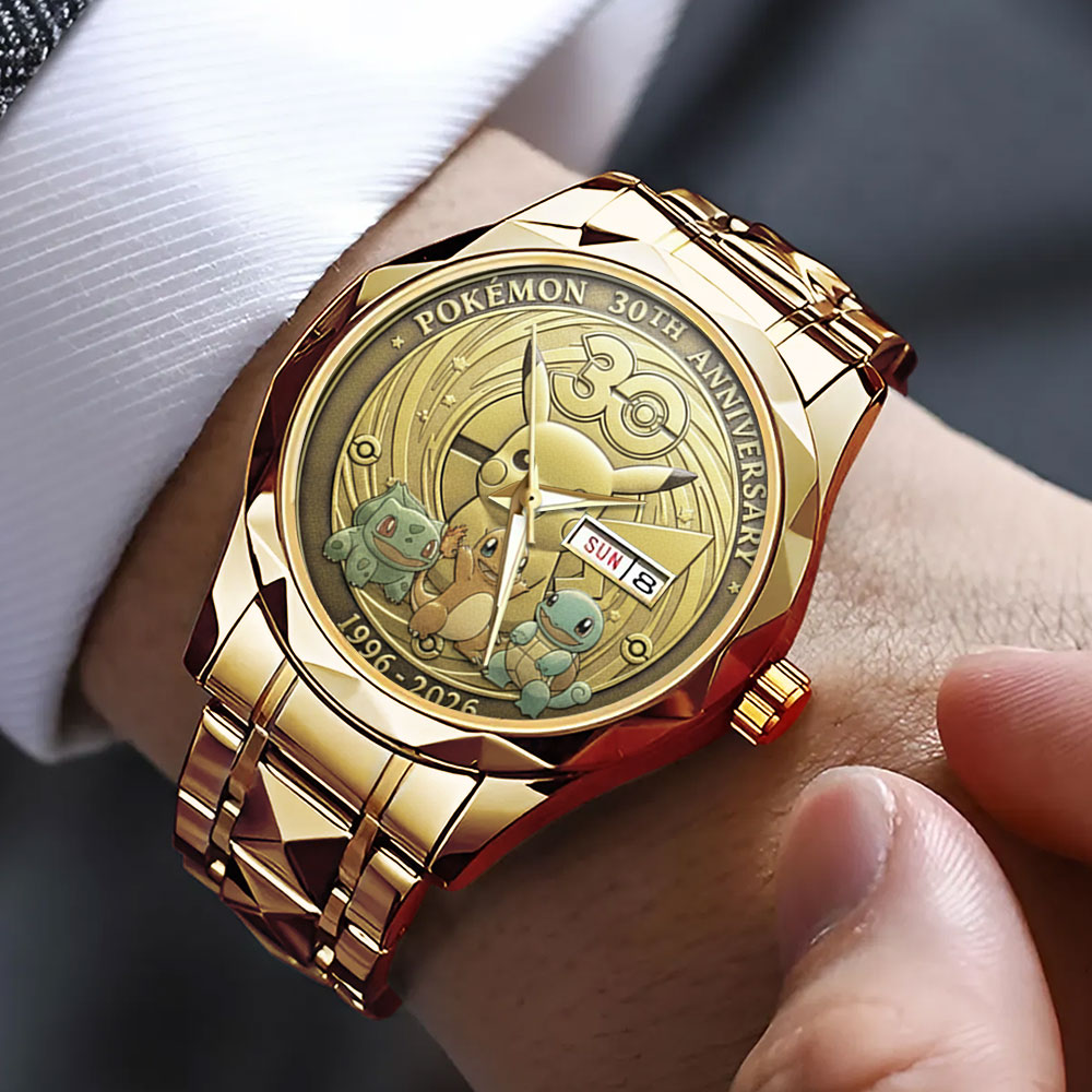 Pokemon 30th Anniversary Alloy Luxury Quartz Watch – GNE4835