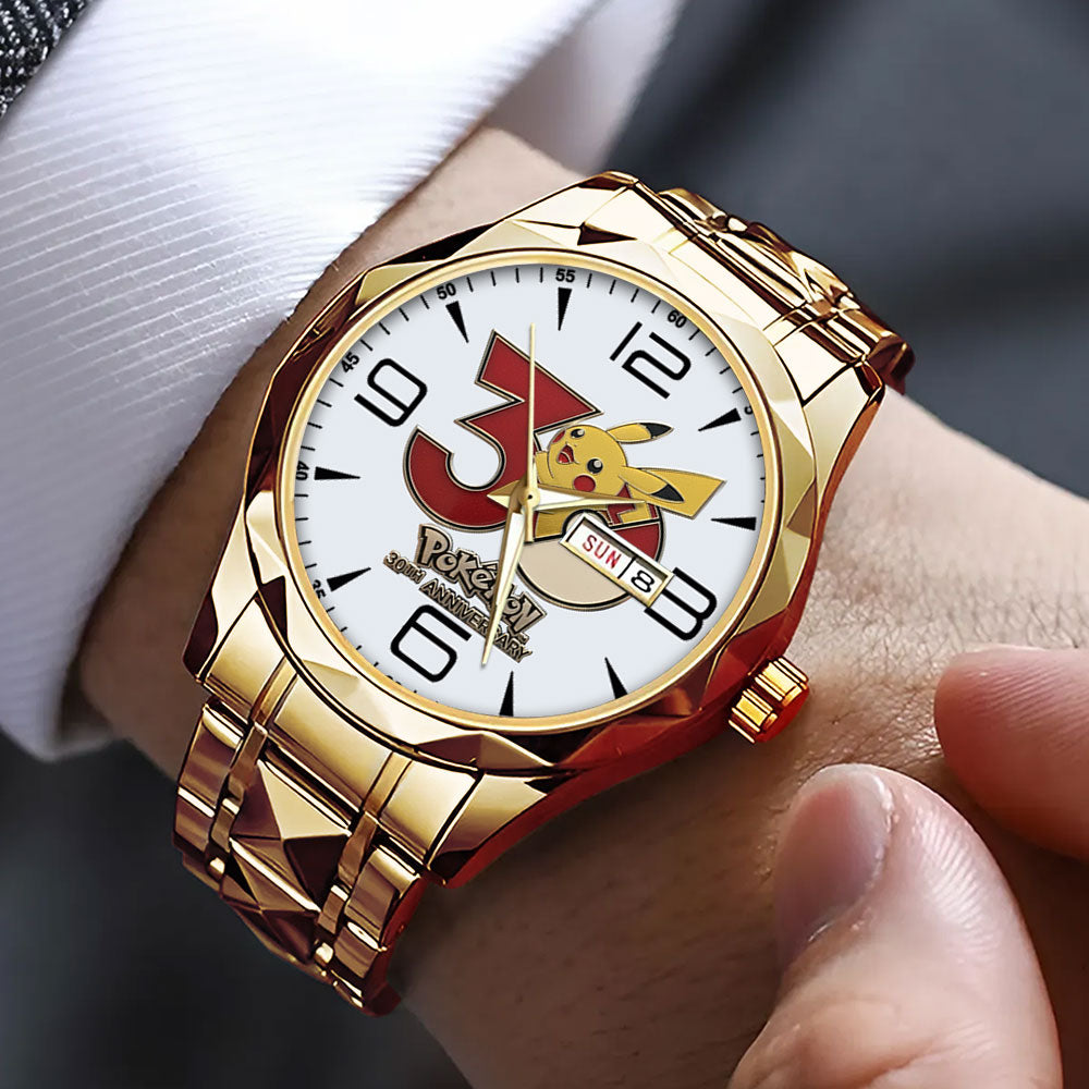 Pokemon 30th Anniversary Alloy Luxury Quartz Watch – GNE4836