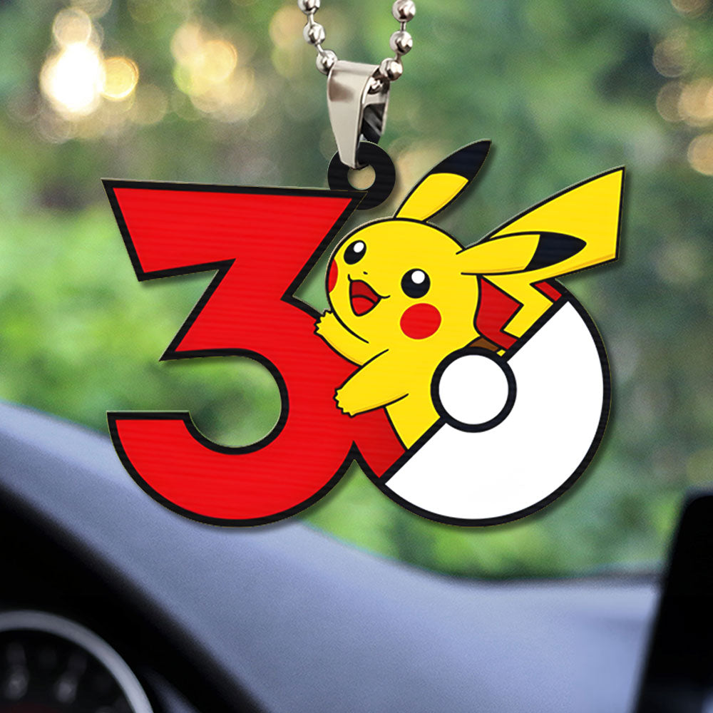 Pokemon 30th Anniversary Custom shape 1-sided Acrylic Car Ornament – GNE4831