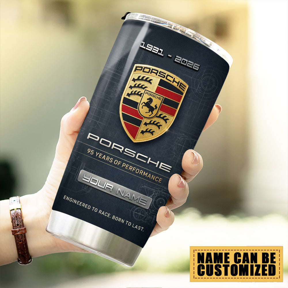 Personalized Porsche 95th Anniversary Tumbler Cup – TMTHU3127