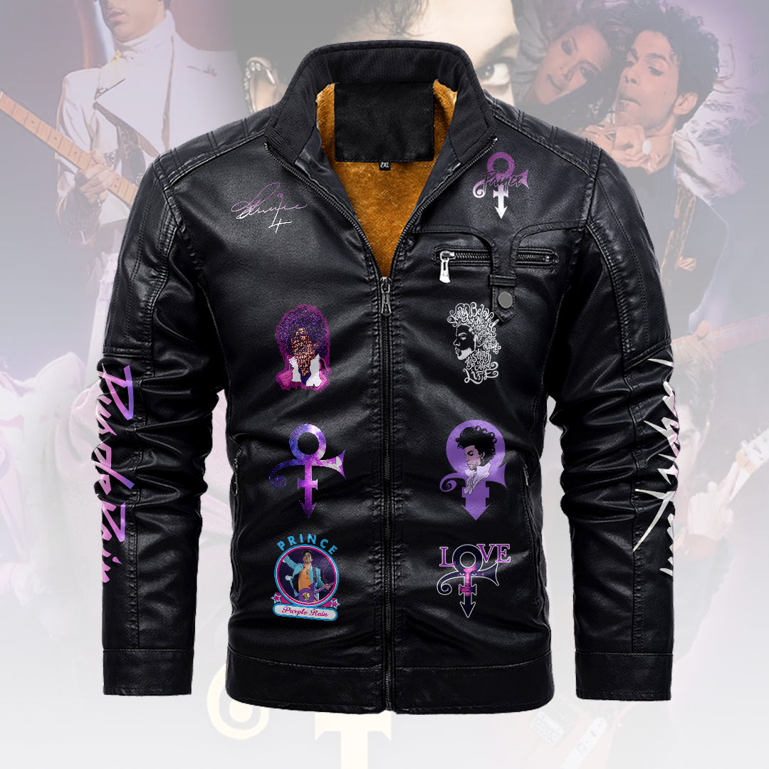 Prince 2D Leather Yellow Fleece Jacket – HOATT16681