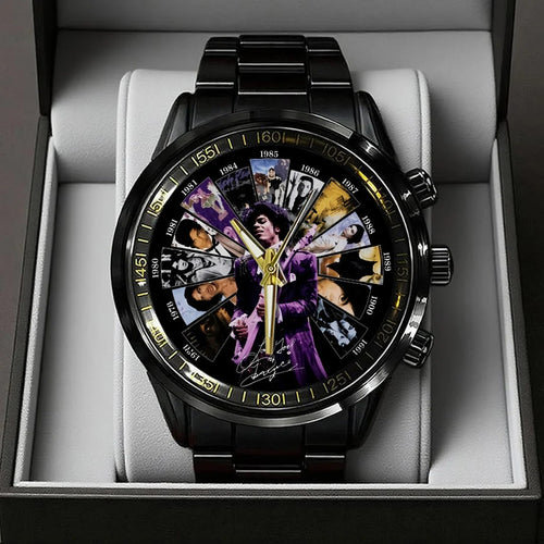 Prince Black Stainless Steel Watch – TANTN25157