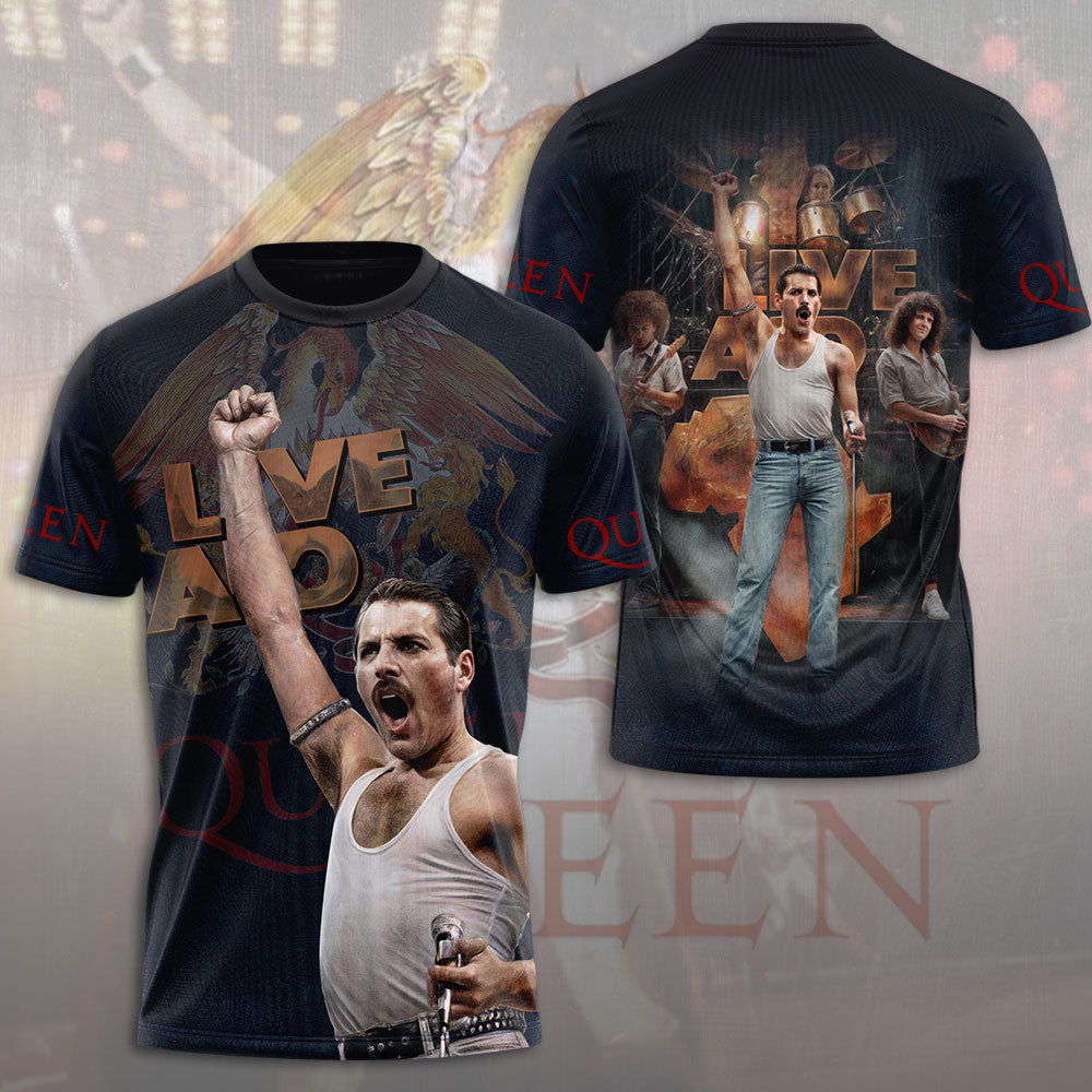 Queen Band x Freddie Mercury 3D Apparel – MAITM 11566