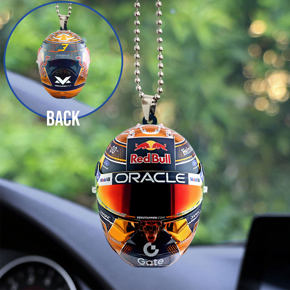 Red Bull Racing x Max Verstappen Custom shape 2-sided Acrylic Car Ornament – TANTN23764