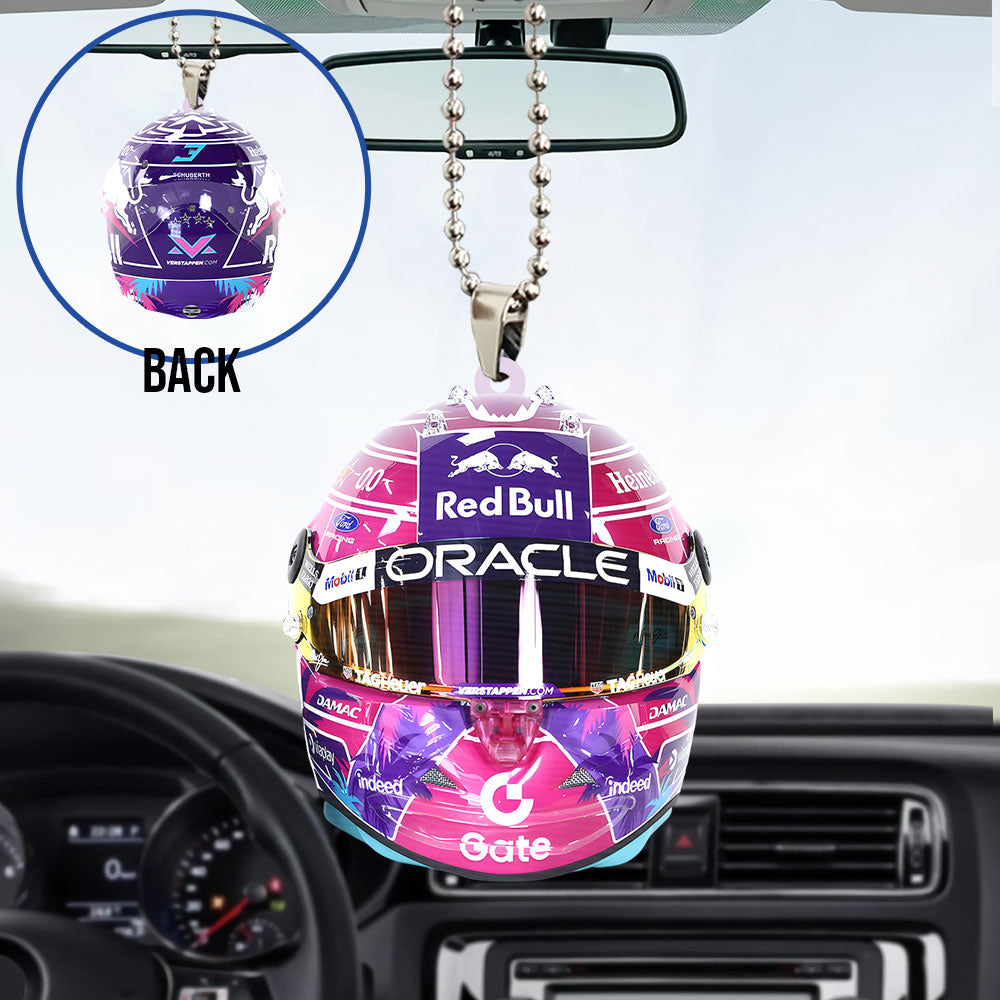 Red Bull Racing x Max Verstappen Custom shape 2-sided Acrylic Car Ornament – TANTN23030