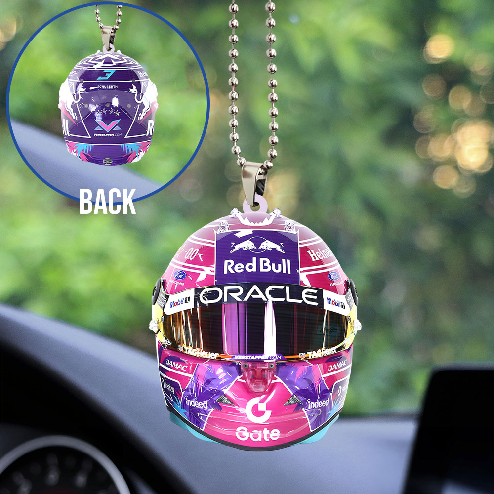 Red Bull Racing x Max Verstappen Custom shape 2-sided Acrylic Car Ornament – TANTN23030