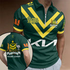 RLWC Australian Kangaroos 2026 Zip Polo Shirt – TANTN26383
