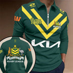 RLWC Australian Kangaroos 2026 Zip Polo Shirt – TANTN26383