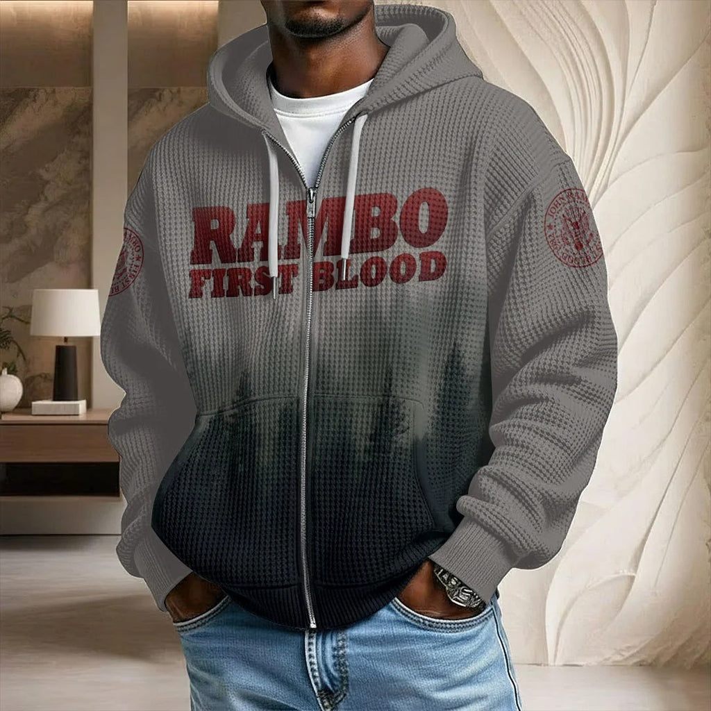 Rambo 45th Anniversary 2027 3D Unisex Waffle Hoodie – TANTN25469