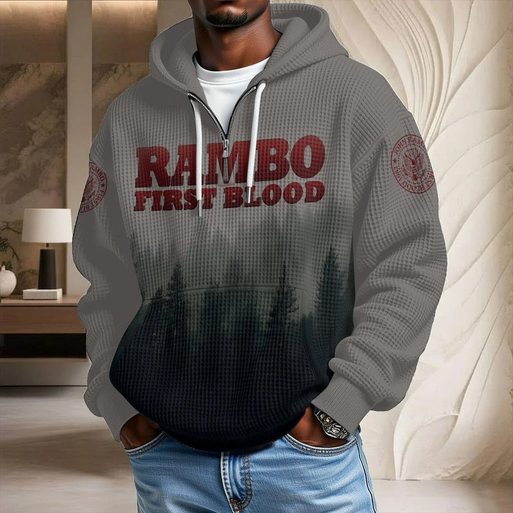 Rambo 45th Anniversary 2027 3D Unisex Waffle Hoodie – TANTN25469