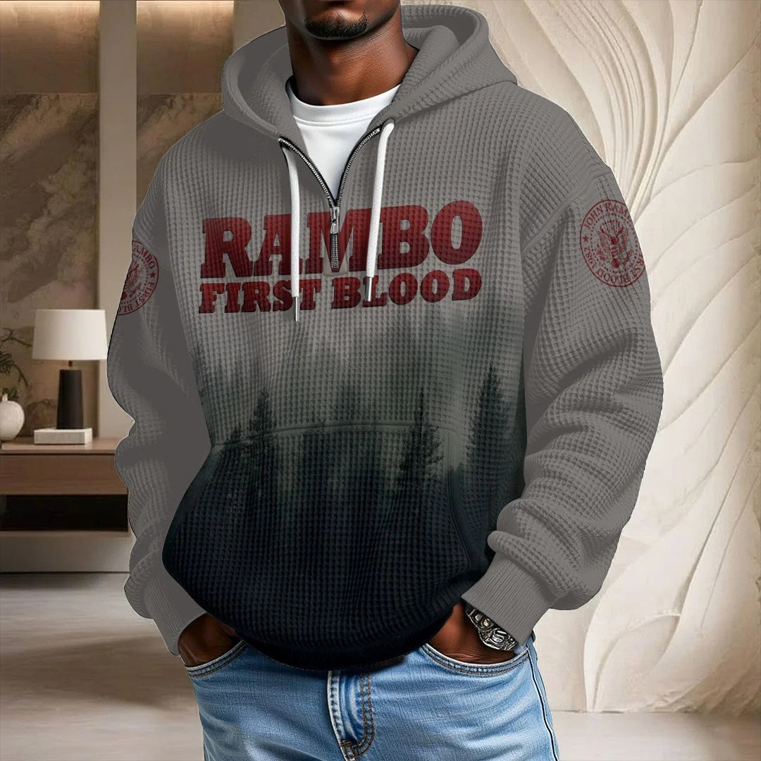 Rambo 45th Anniversary 2027 3D Unisex Waffle Hoodie – TANTN25469