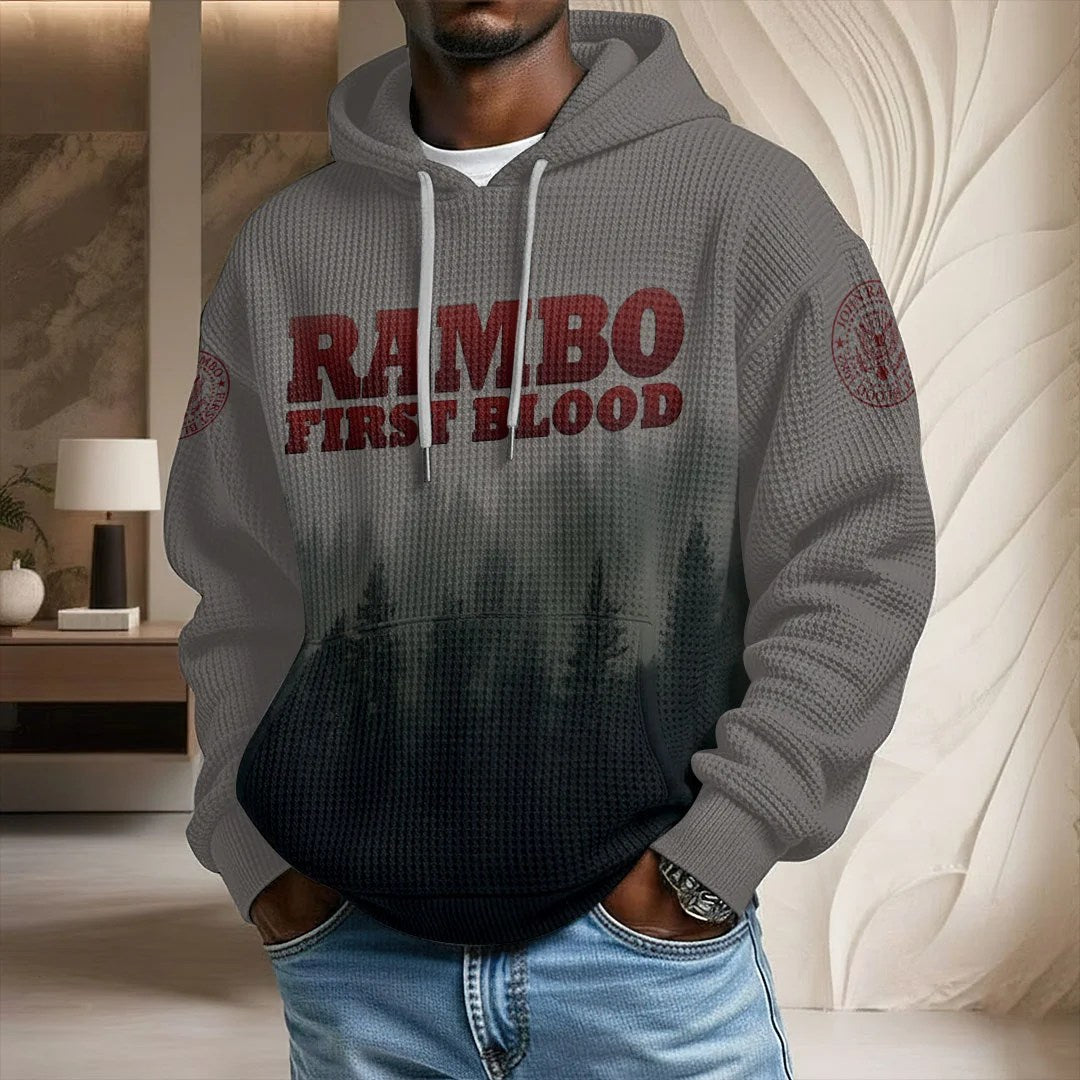 Rambo 45th Anniversary 2027 3D Unisex Waffle Hoodie – TANTN25469