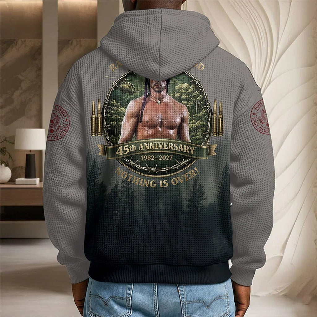 Rambo 45th Anniversary 2027 3D Unisex Waffle Hoodie – TANTN25469