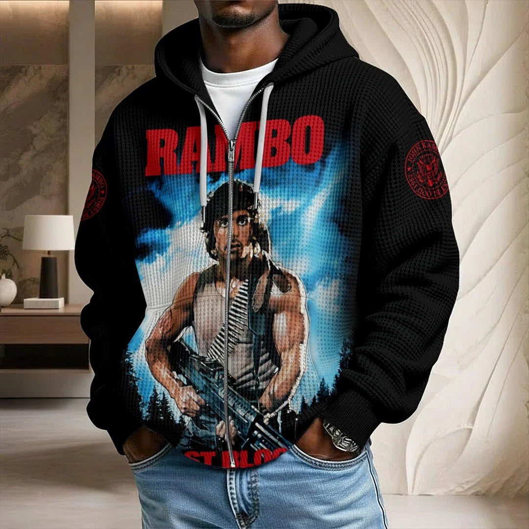 Rambo 45th Anniversary 2027 3D Unisex Waffle Hoodie – TANTN25471
