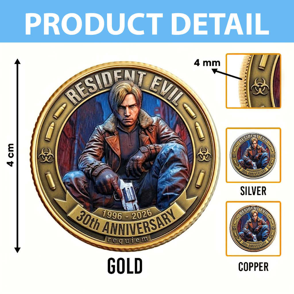 Resident Evil 30th Anniversary 2026 Commemorative Coin – TMTHU5092