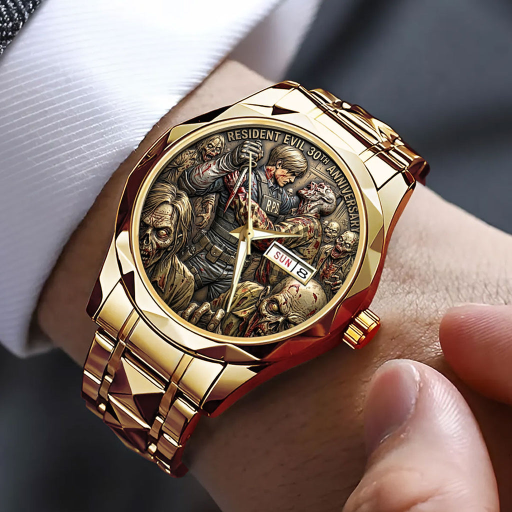 Resident Evil 30th Anniversary Alloy Luxury Quartz Watch – TMTHU4544