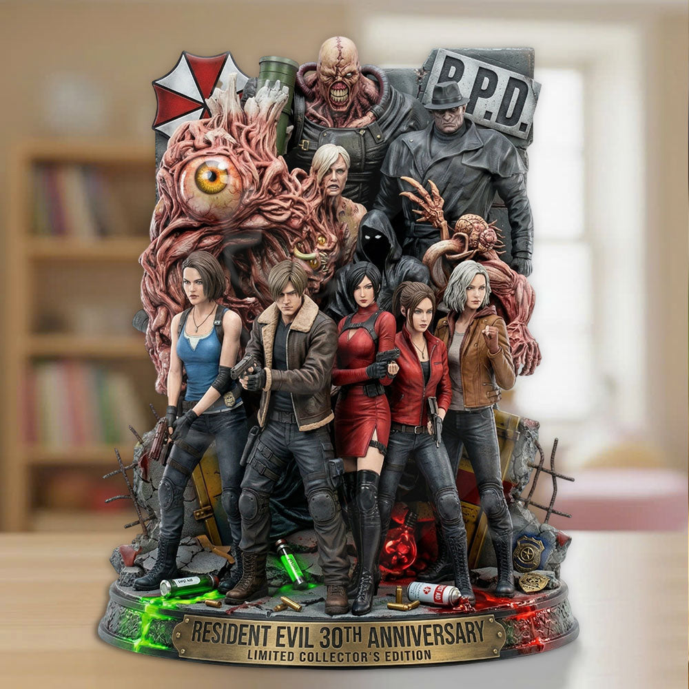 Resident Evil 30th Anniversary Custom Shape Acrylic Plaque – TMTHU4811