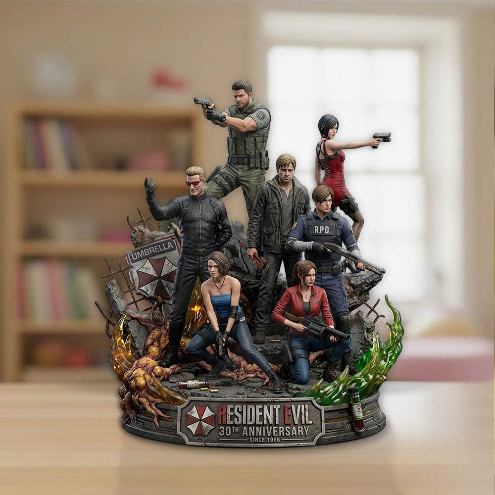 Resident Evil 30th Anniversary Custom Shape Acrylic Plaque – TMTHU5018