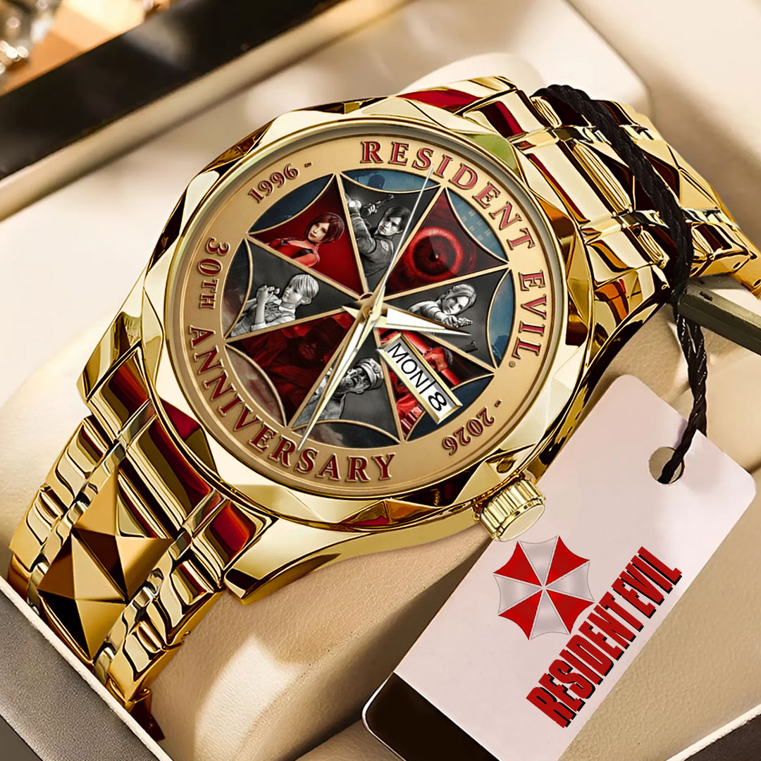 Resident Evil 30th Anniversary Alloy Luxury Quartz Watch – TMTHU4180