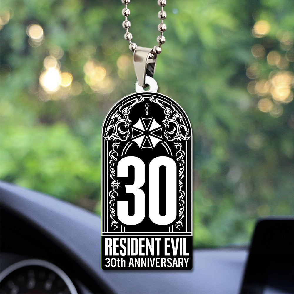 Resident Evil 30th Anniversary Custom shape 2-sided Acrylic Car Ornament – TANTN20789