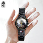 Resident Evil Requiem x Grace Ashcroft Black Stainless Steel Watch – GNE5479