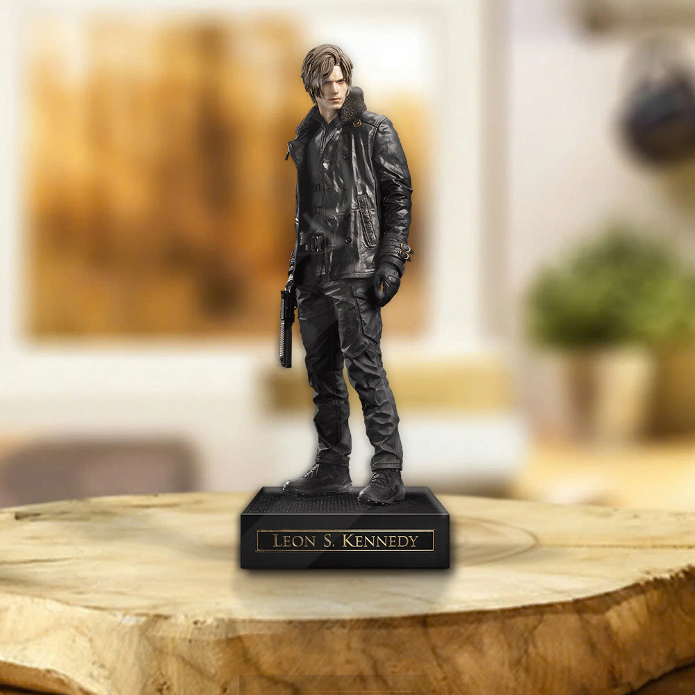 Resident Evil Requiem x Leon Scott Kennedy Custom Shape Acrylic Plaque – GNE5306
