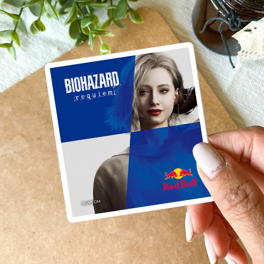 Resident Evil Requiem x Red Bull Racing Glossy Die Cut Sticker – GNE5870