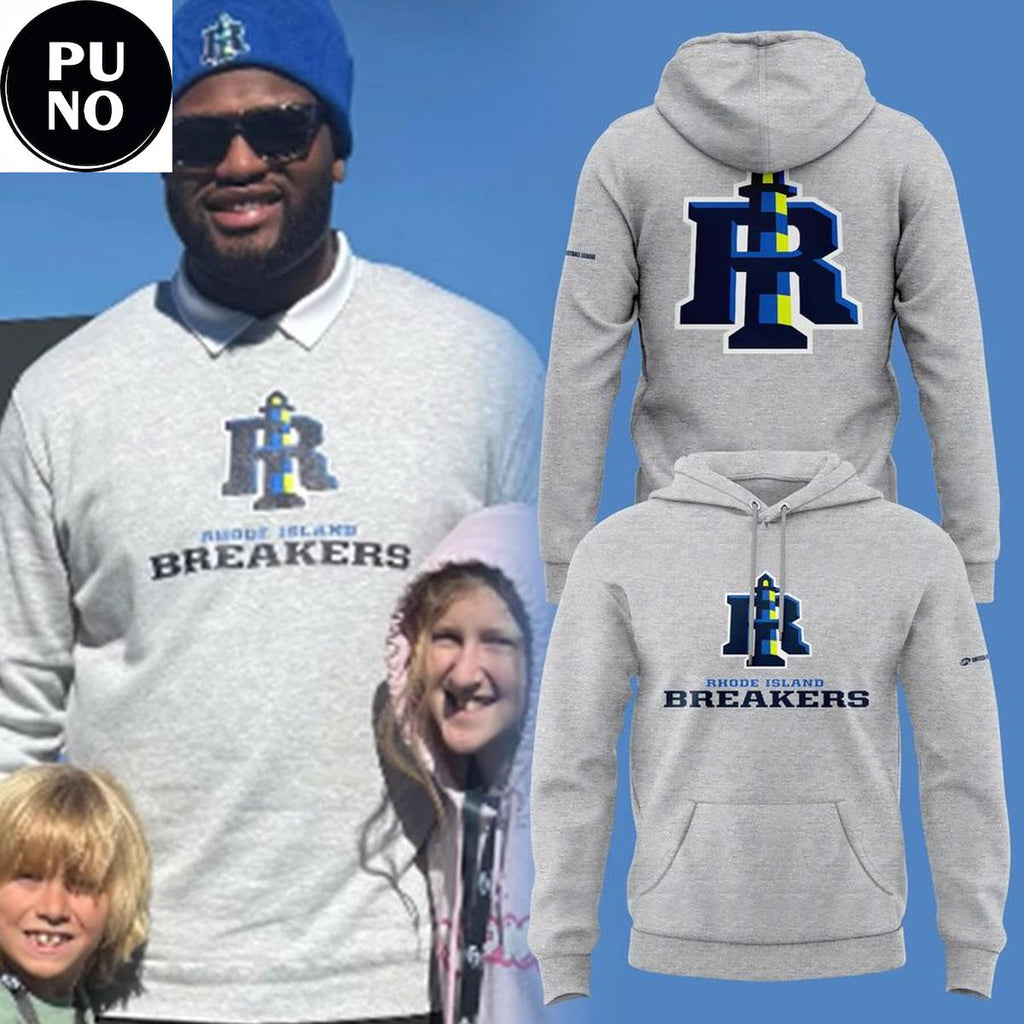 Rhode Island Breakers 2026 Primary Logo Hoodie T-Shirt