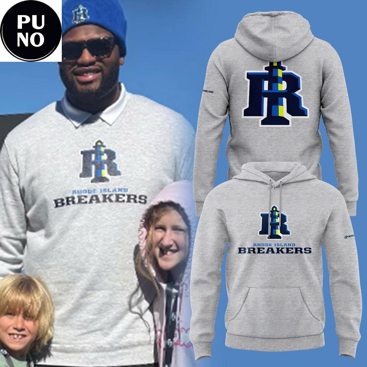 Rhode Island Breakers 2026 Primary Logo Hoodie T-Shirt