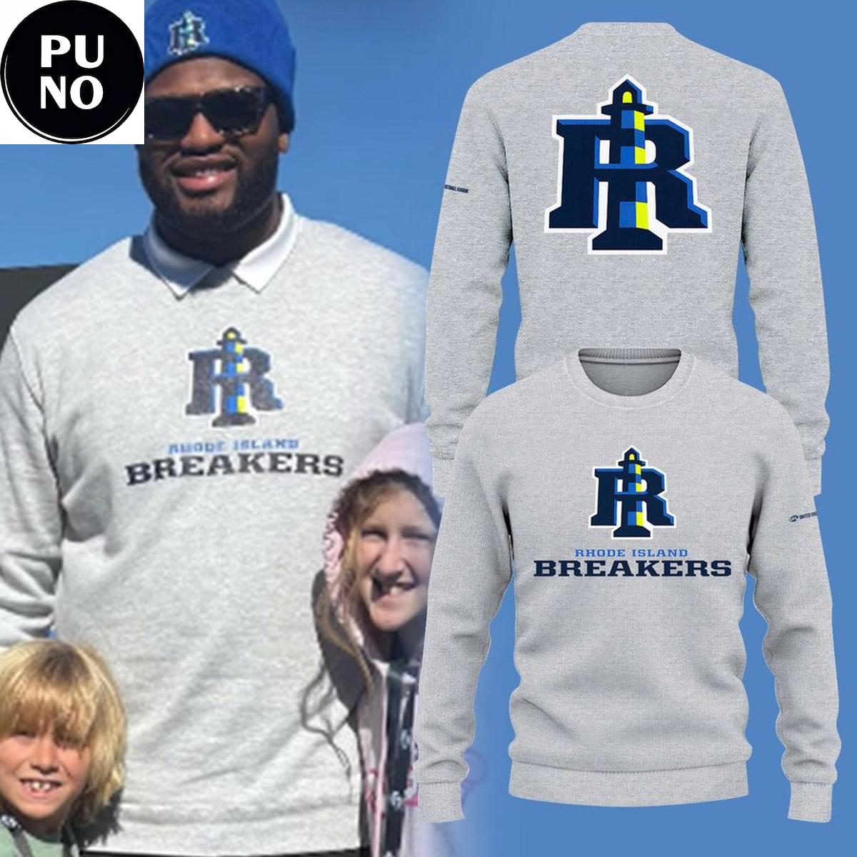 Rhode Island Breakers 2026 Primary Logo Hoodie T-Shirt