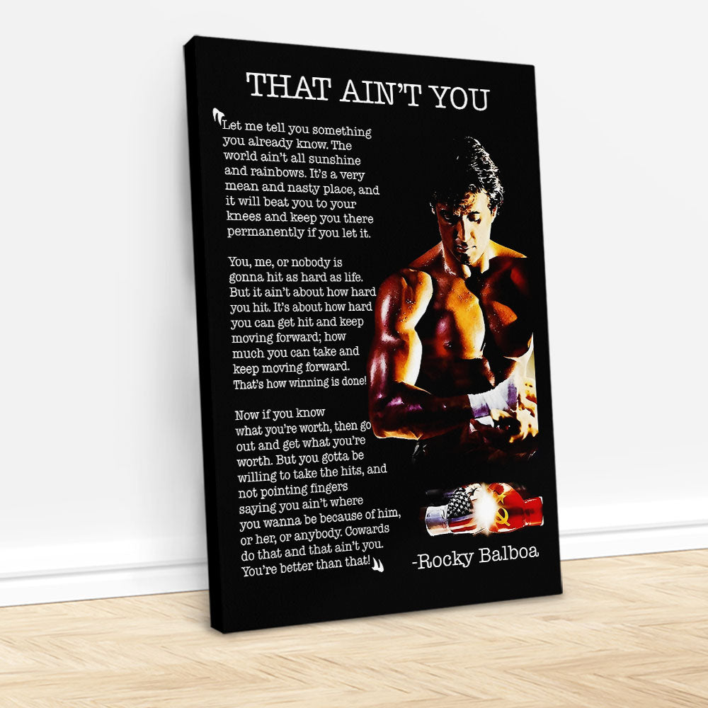 Rocky 50th Anniversary Rectangle Canvas With Inner Frame – HOATT15469