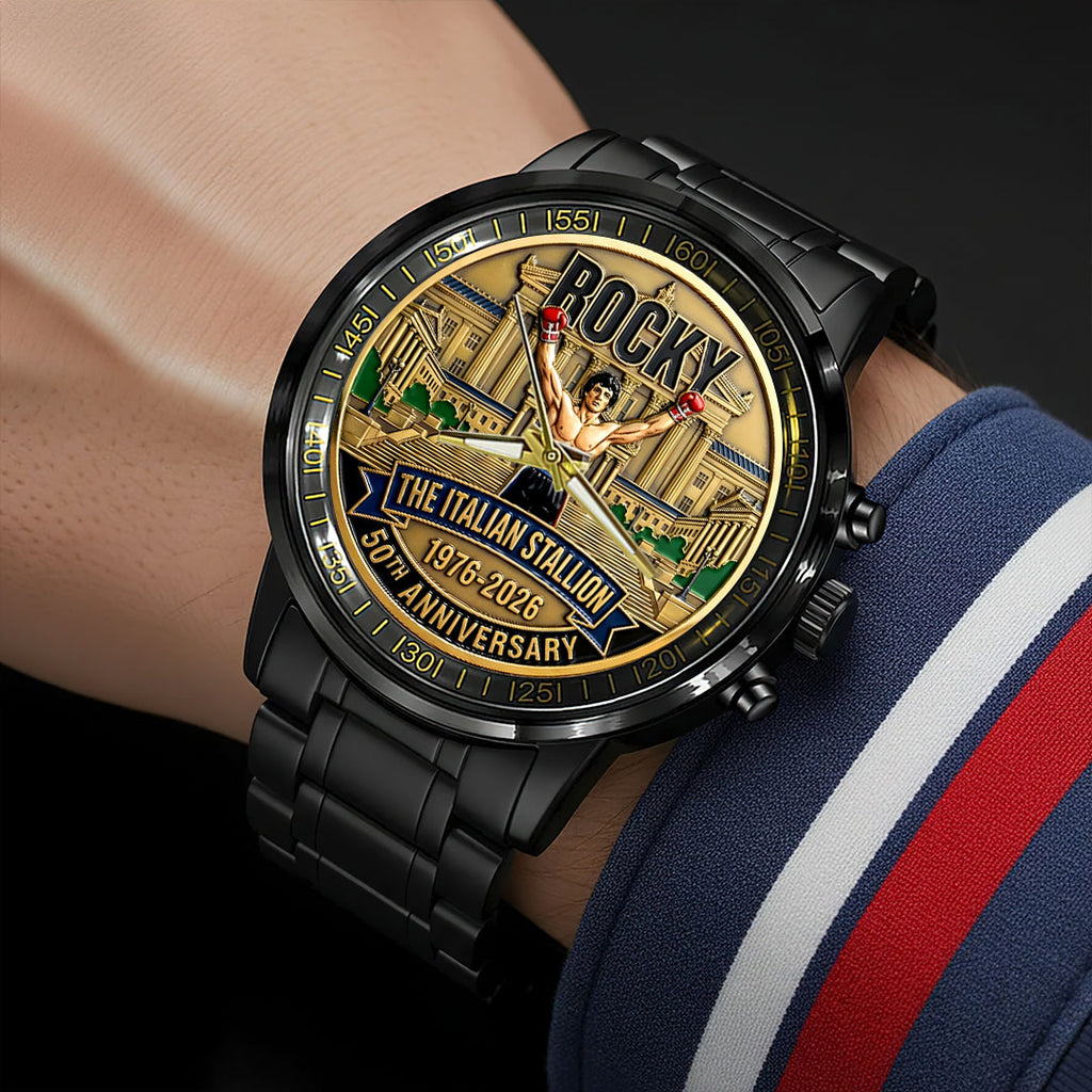Rocky 50th Anniversary Black Stainless Steel Watch – HOATT15466