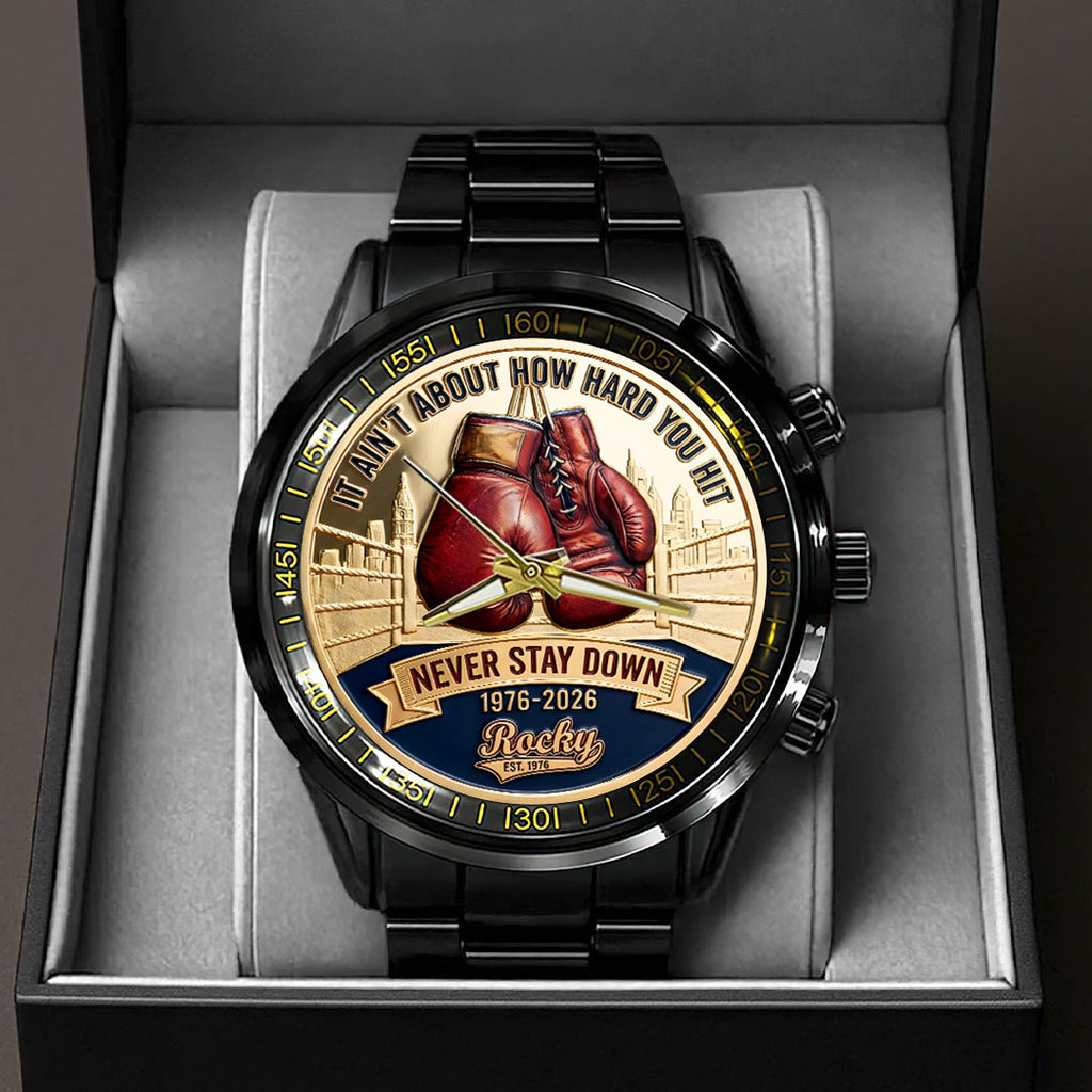 Rocky 50th Anniversary Black Stainless Steel Watch – HOATT15467