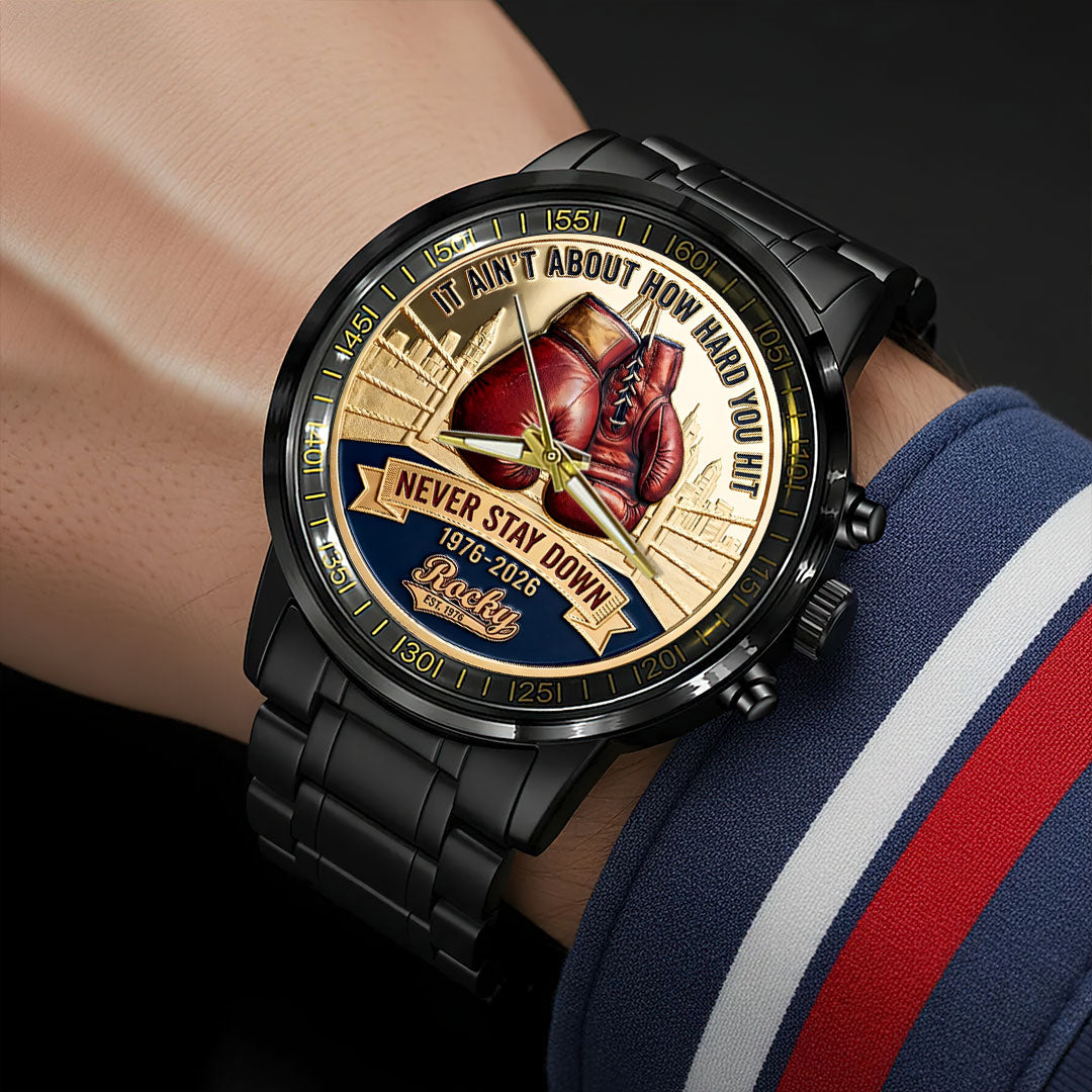 Rocky 50th Anniversary Black Stainless Steel Watch – HOATT15467