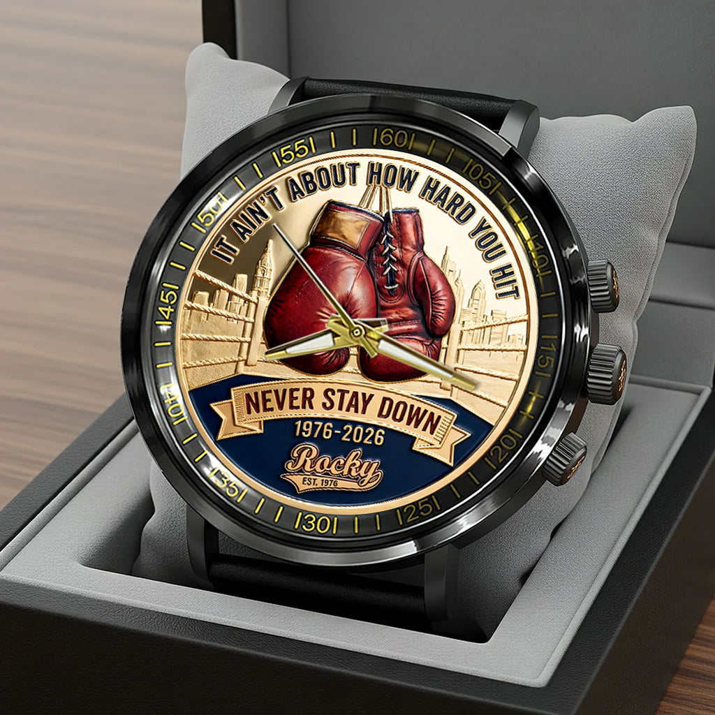 Rocky 50th Anniversary Black Stainless Steel Watch – HOATT15467