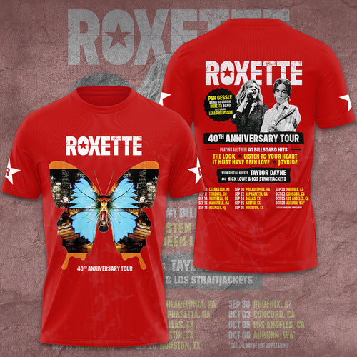Roxette 40th Anniversary Tour 2026 3D Apparel – GNE7582