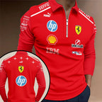 Scuderia Ferrari Monza Grand Prix 2026 Zip Polo Shirt – TANTN25292