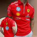 Scuderia Ferrari Monza Grand Prix 2026 Zip Polo Shirt – TANTN25292