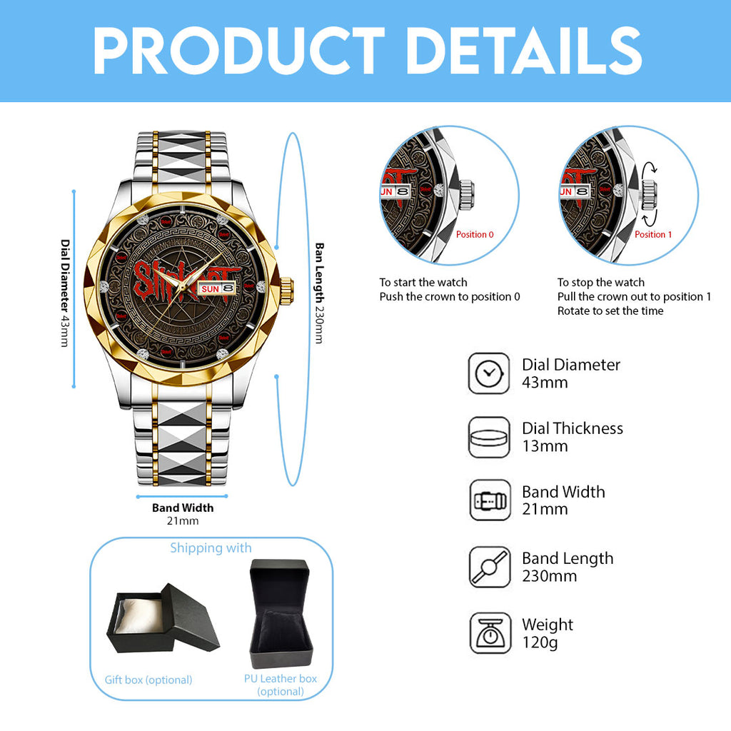 Slipknot Alloy Luxury Quartz Watch – TMTHU475