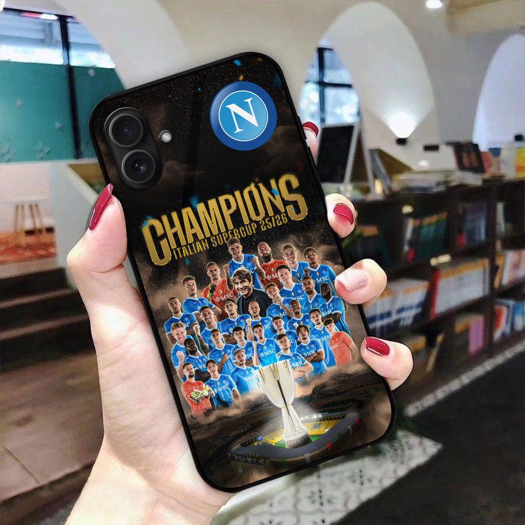 S.S.C. Napoli 2025 Italian Super Cup Champions Phone Case – MAITM14190