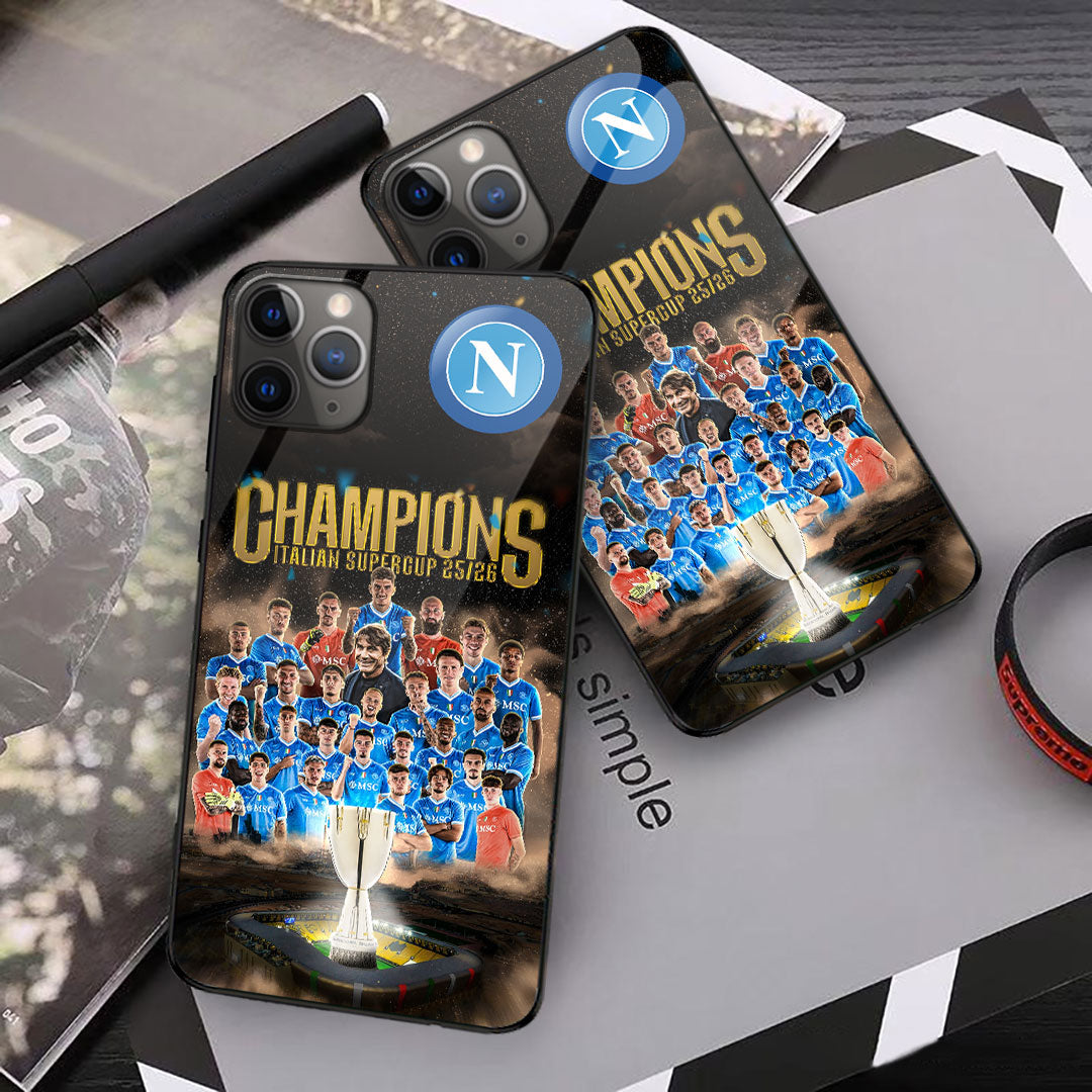 S.S.C. Napoli 2025 Italian Super Cup Champions Phone Case – MAITM14190