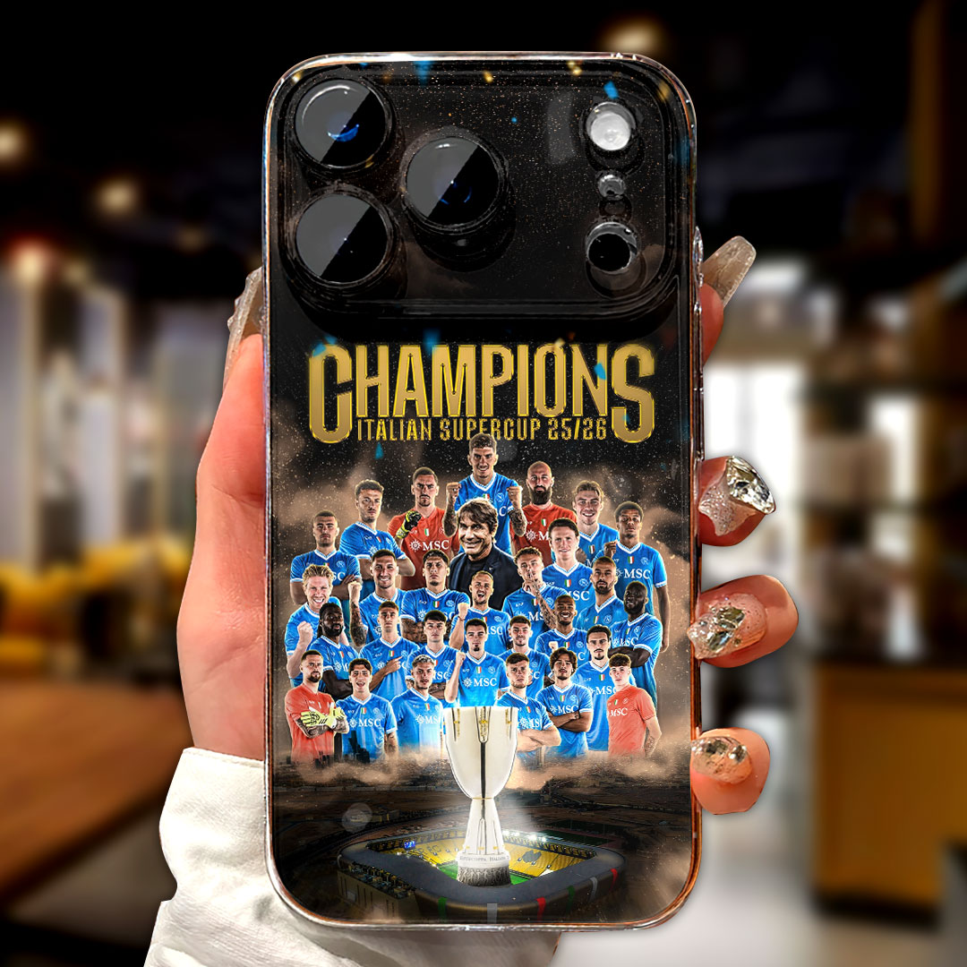 S.S.C. Napoli 2025 Italian Super Cup Champions Phone Case – MAITM14190