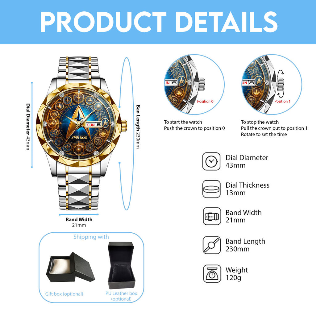 Star Trek Alloy Luxury Quartz Watch – TMTHU614