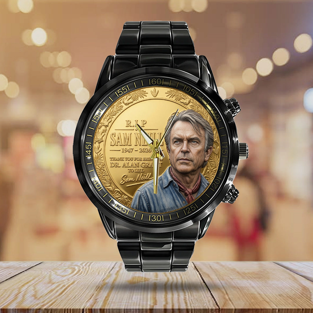 Sam Neill Black Stainless Steel Watch – TANTN24310