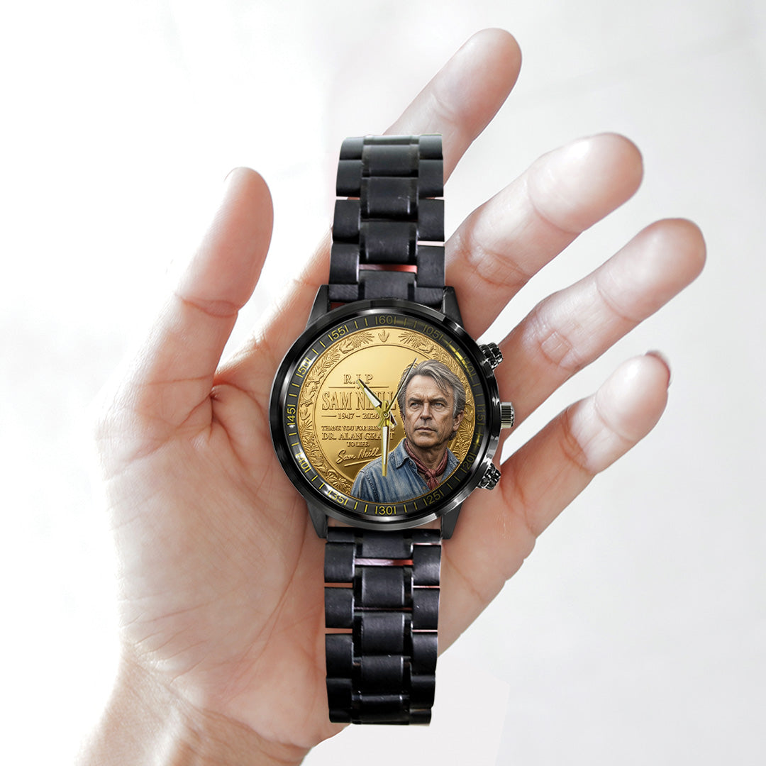 Sam Neill Black Stainless Steel Watch – TANTN24310